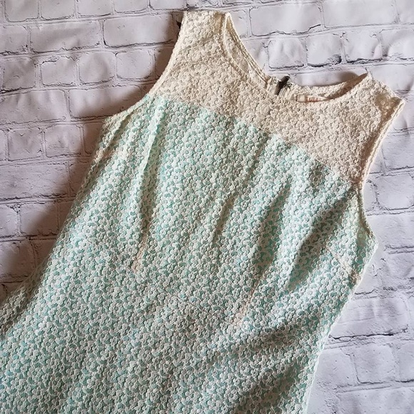 Tulle by ModCloth Ivory & Blue Lace Dress - Picture 2 of 8